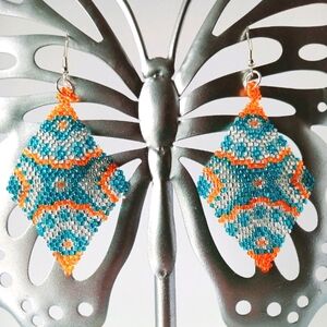 Handcrafted Earrings | Beaded Jewelry | Team Spirit